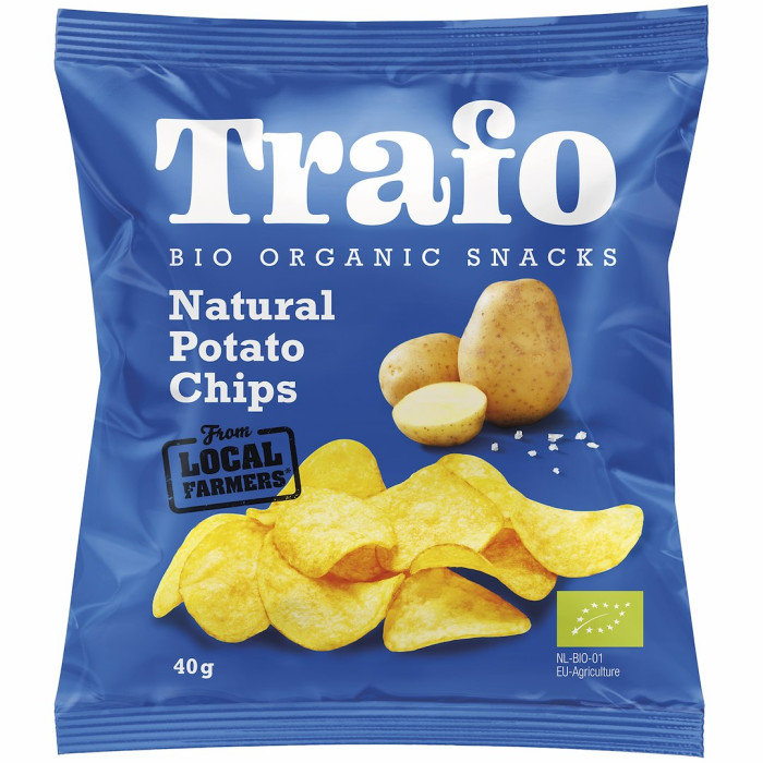 Chipsy ziemniaczane naturalne solone BIO 40 g - TRAFO
