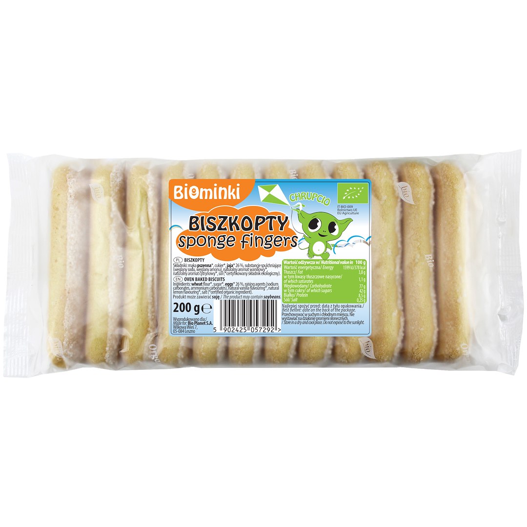 Biszkopty BIO 200 g - BIOMINKI