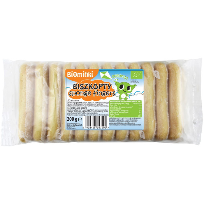 Biszkopty BIO 200 g - BIOMINKI
