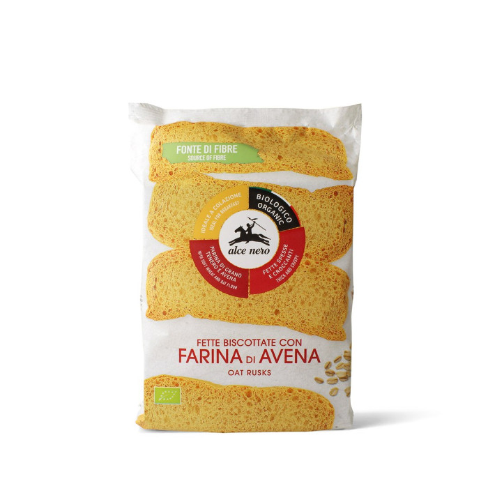 Sucharki z owsem BIO 120 g - ALCE NERO