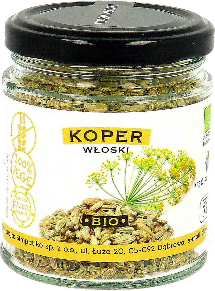 Koper włoski bezglutenowy BIO 75 g - PIĘĆ PRZEMIAN